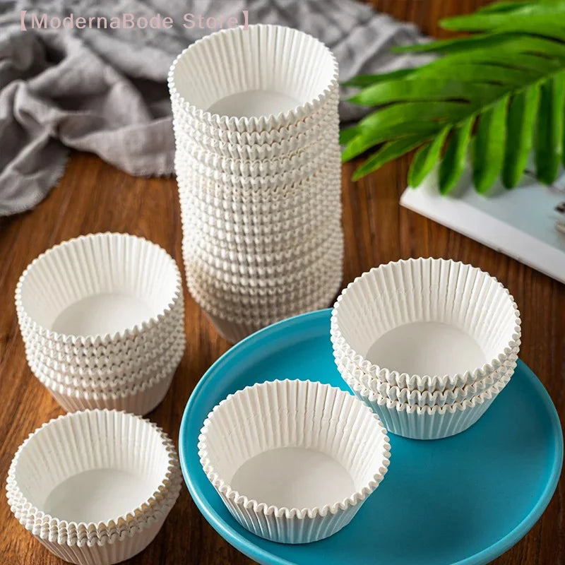 500/1000 Pcs Baking Cupcake Liners - Greaseproof Paper Muffin Wraps for Cakes & Party