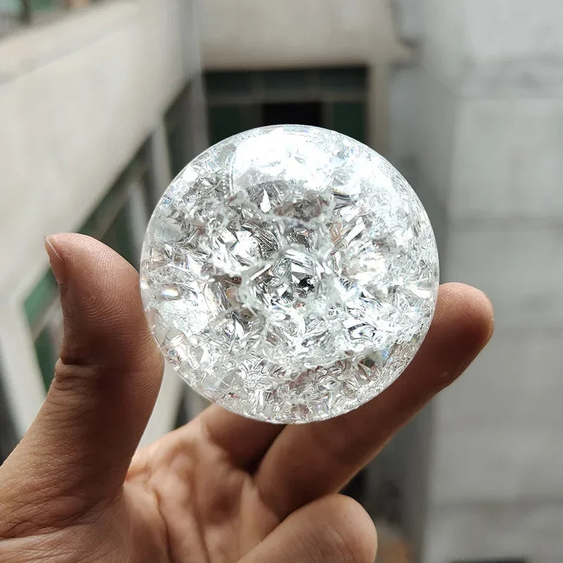 Ice Cracking Crystal Ball for Fountain & Decor - 3/4/5cm Home Ornaments
