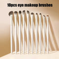 Natural Eyeshadow Makeup Brush Set - Ultra Soft Eye Brush Collection for Professional & Beginners