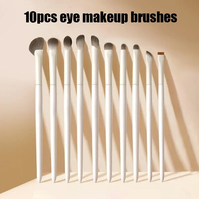 Natural Eyeshadow Makeup Brush Set - Ultra Soft Eye Brush Collection for Professional & Beginners