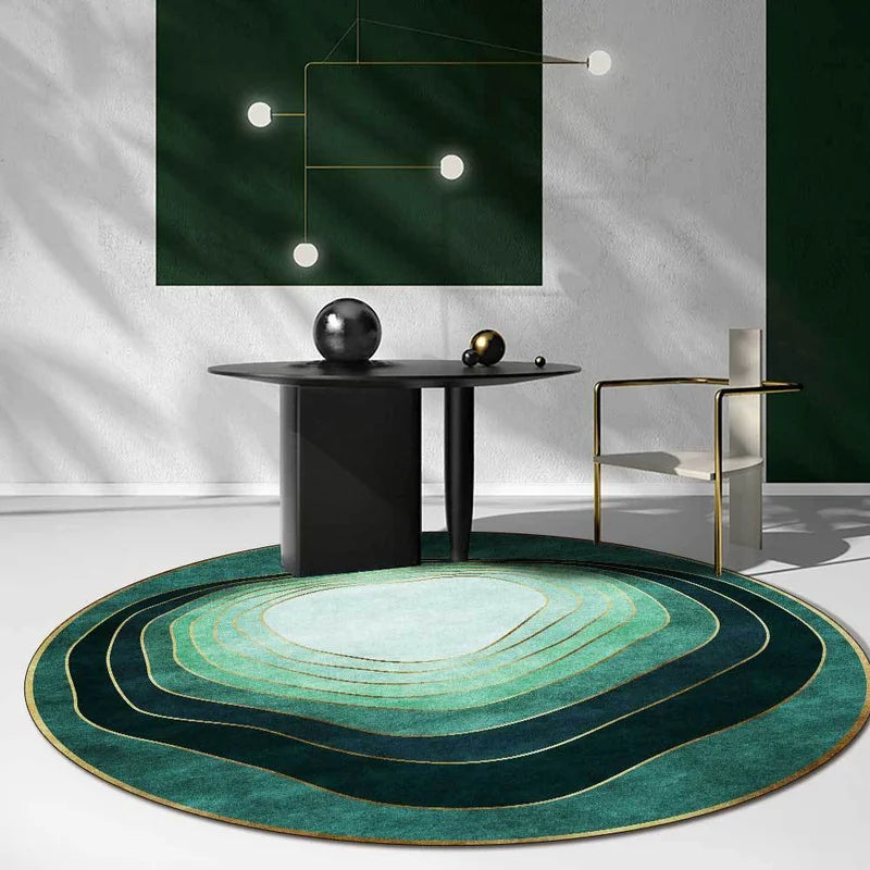Luxury Round Area Rugs for Bedroom & Living Room - Soft, Water-Absorbent Carpets