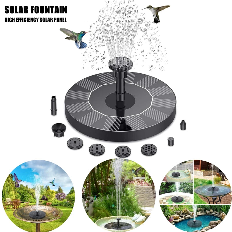 Solar Water Fountain Pump for Garden Pond Pool Bird Bath Outdoor Decoration