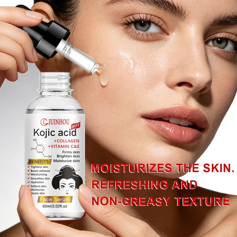 Deep Hydrating Face Serum with Seabuckthorn and Kojic Acid for All Skin Types
