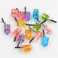 15pcs Fruit Charm Set for Jewelry Making Lemon Orange Grape Strawberry Kiwi Pendants DIY Crafts