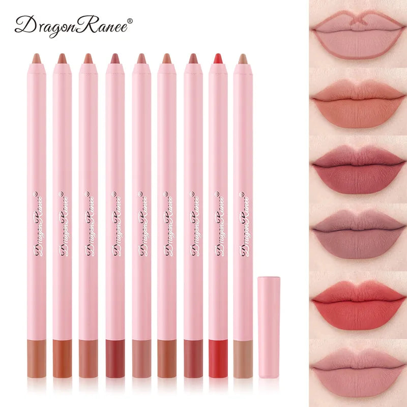 Matte Nude Waterproof Lip Liner Pencil - Long-Lasting Natural Lip Contour