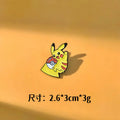 Pokemon Brooch Pikachu Metal Badge Anime Cartoon Clothes Backpack Decoration Accessories