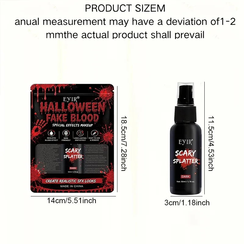 Fake Blood Gel SFX Makeup for Horror Costume & Themed Effects 50ml