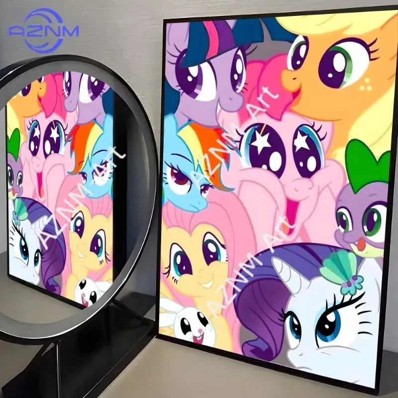 Cartoon P-Pony Poster for Home, Office & Dining Room Decor - Canvas Print