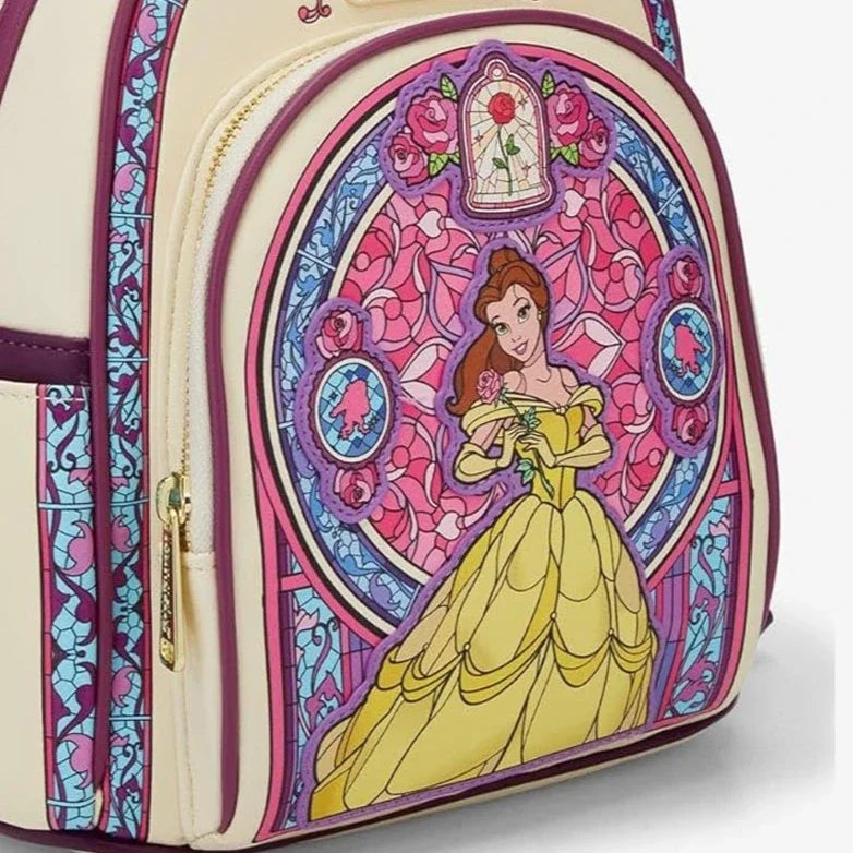 Belle Stained Glass Mini Backpack - Beauty and the Beast Character