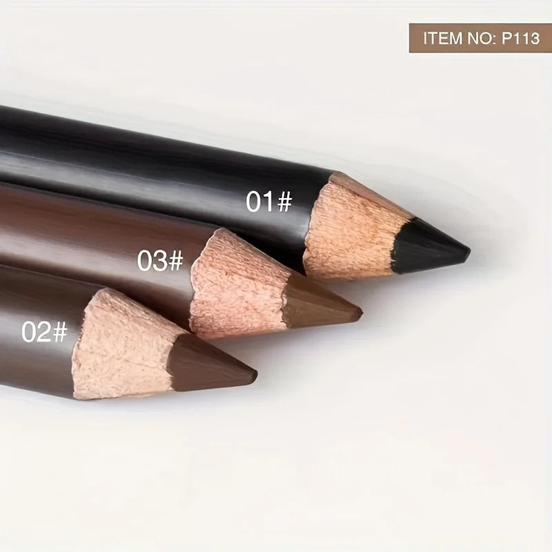 2-in-1 Waterproof Eyeliner & Eyebrow Pencil Set - Multi-Use Makeup Tool