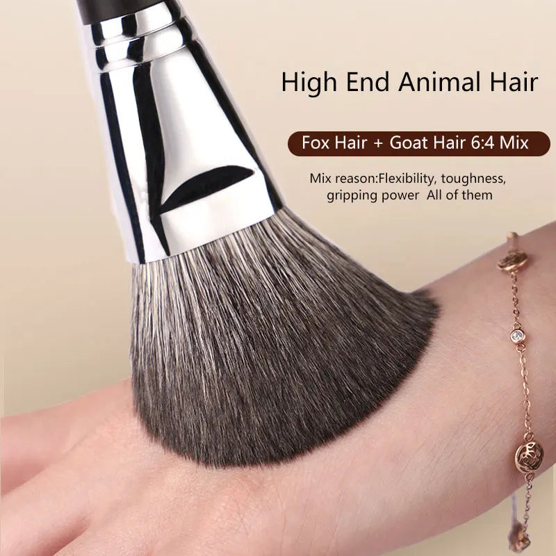 High-End Animal Hair Eye Shadow Makeup Brush Set with Ebony Handle