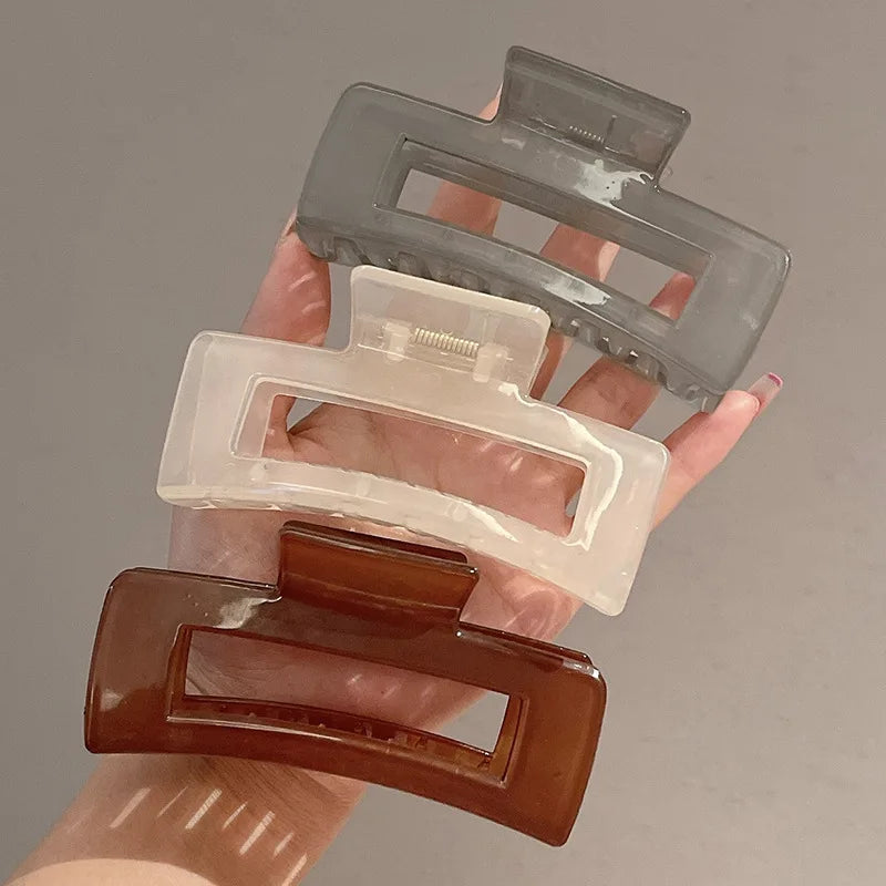 Large Transparent Hair Claw Clips for Women - Fashion Hair Accessories