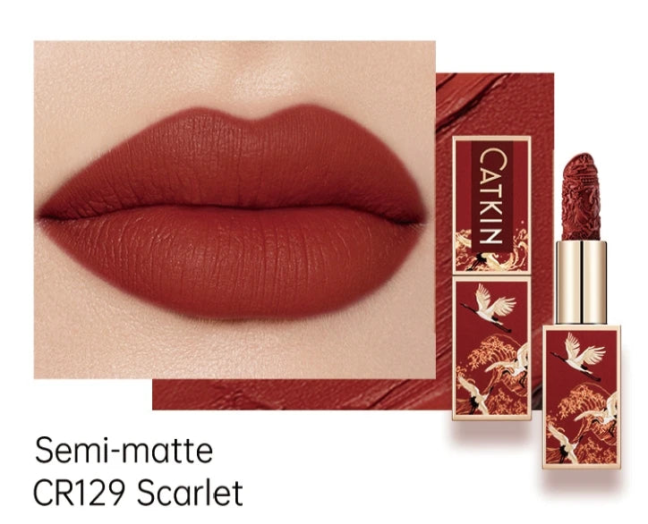 Velvet Matte Lipstick - Hydrating Long-Lasting Lip Color for Halloween & Parties