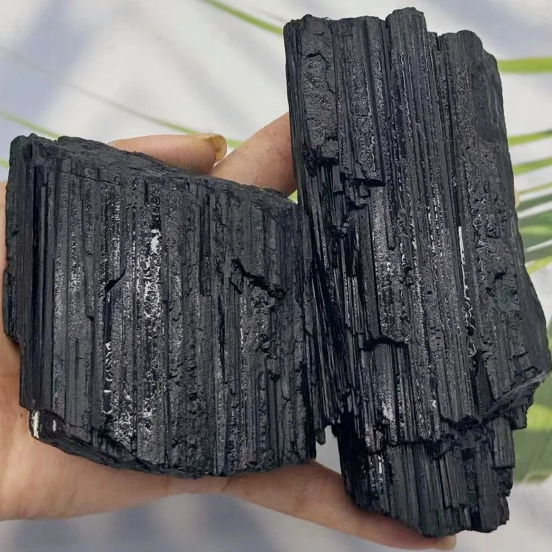 Large Natural Black Tourmaline Raw Stone - Healing & Home Decor