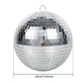 Disco Mirror Ball Hanging Decor 8 Inch Party & Wedding Lighting Effect