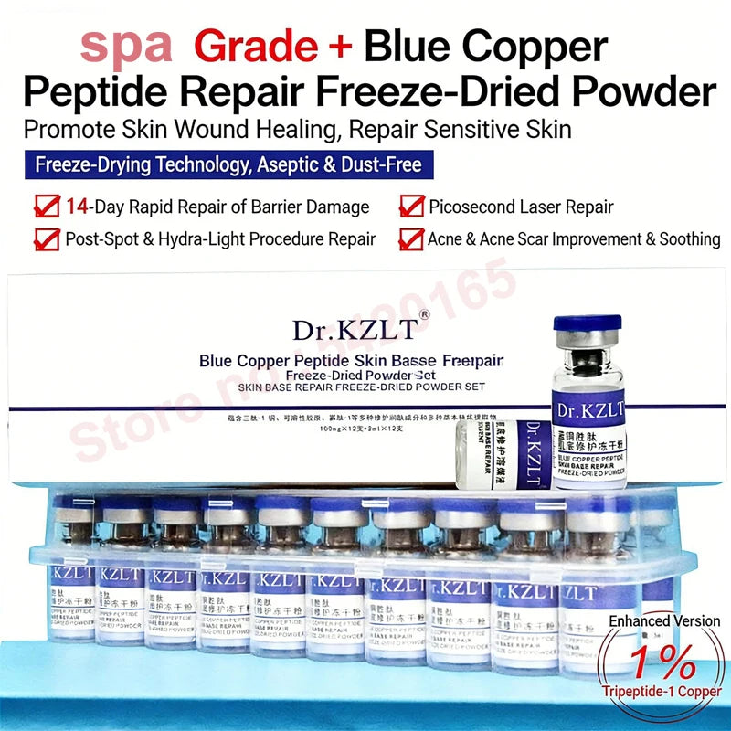 Powerful Skin Repair Face Serum with GHK-CU Copper Peptide for Skin Regeneration