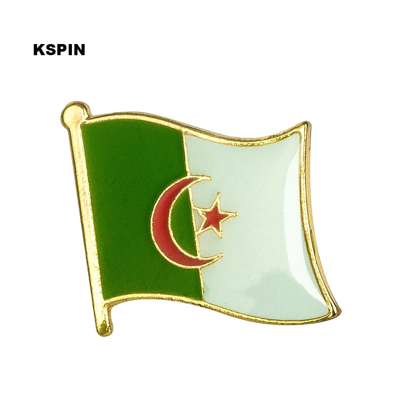 Egypt Flag Badge Brooch Lapel Pin - National Metal Flag Pin