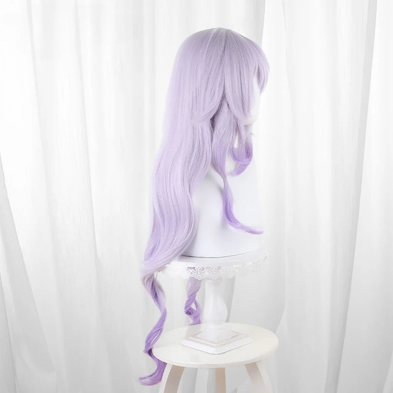 Anime Honkai Star Rail Cosplay Wig Long Curly Purple Gradient Hair for Halloween & Parties