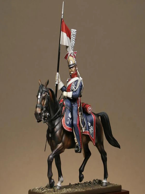 Unassembled 1/32 Scale Resin Miniature Model Kit of Polish Chevaulegers 1810