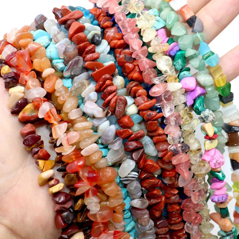 Natural Irregular Sun Stone Beads for Jewelry Making - 5-8MM Spacer Beads