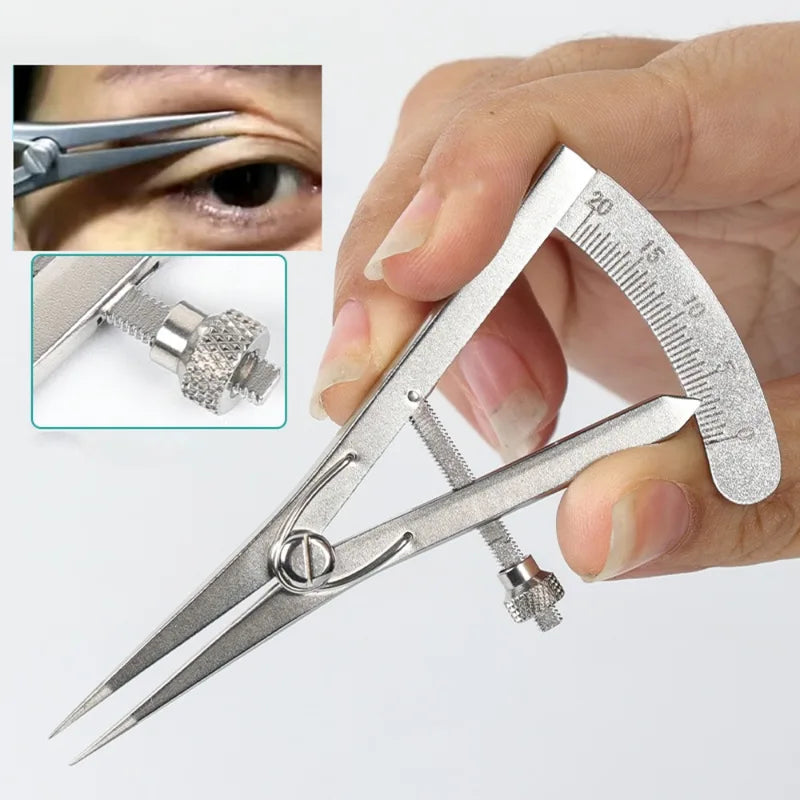 Double Eyelid Surgical Eye Caliper Compass Ruler Measuring Tool - Makeup & Ophthalmic Instruments