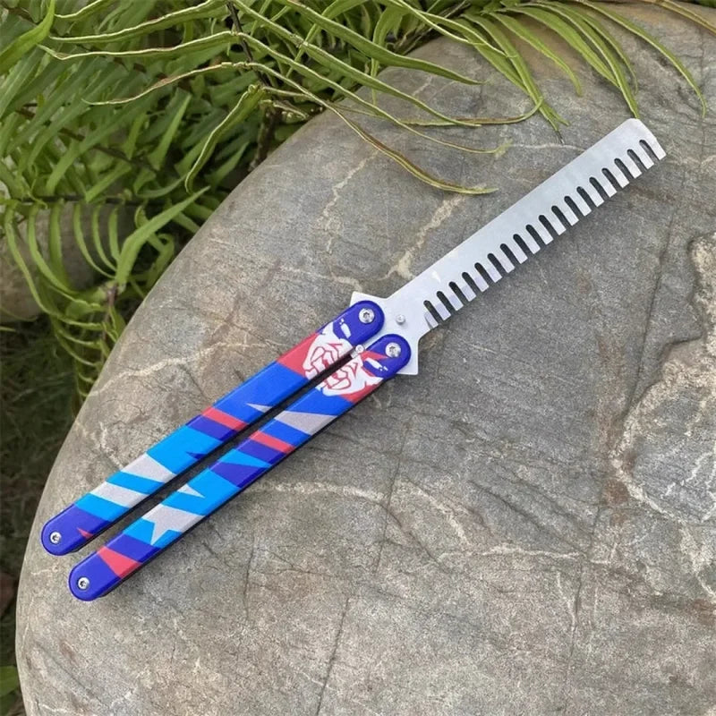 Valorant Yoru's Butterfly Comb Metal Weapon Model - 23cm Gaming Collectible