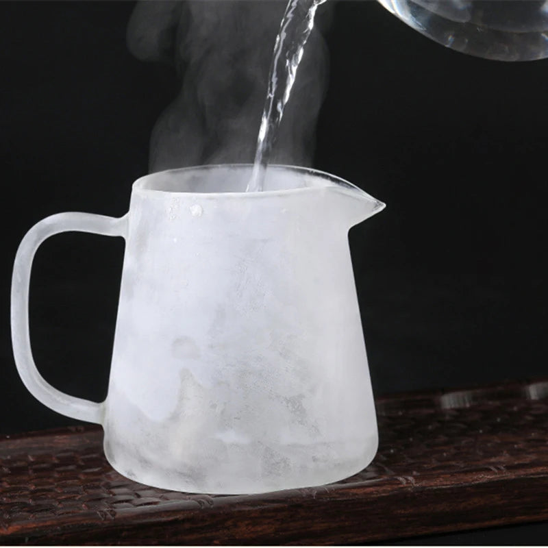 Heat-Resisting Glass Teapot Set with Infuser for Pu-erh Tea Brewing - Clear & Color Options