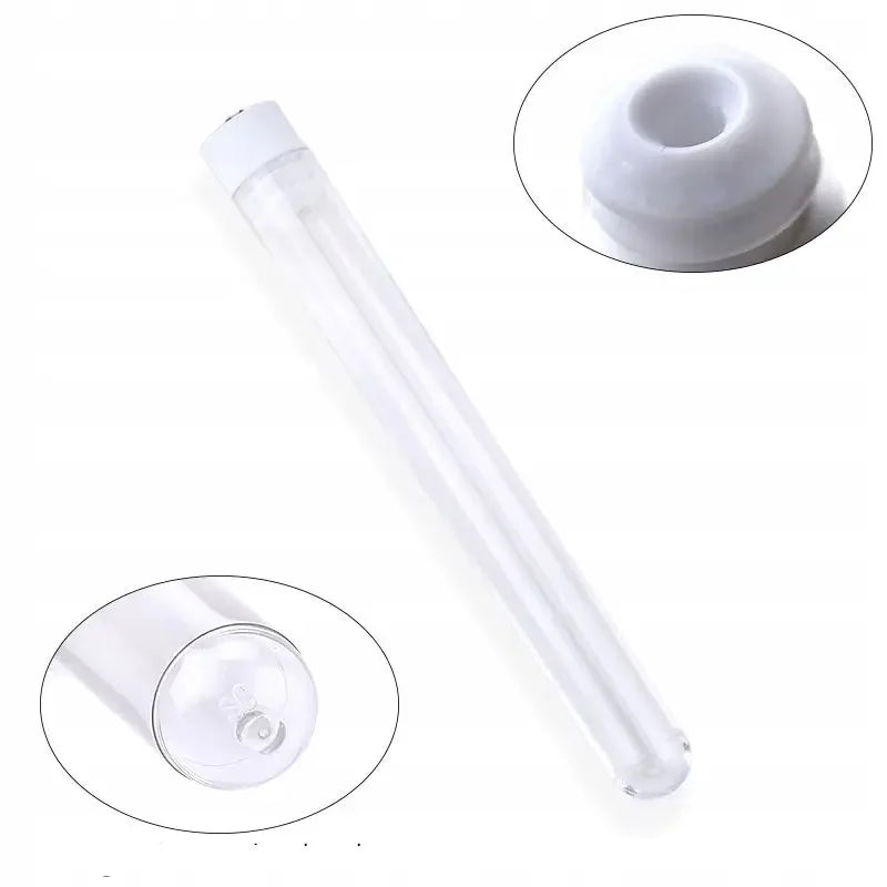 50PCS Reusable Eyelash Brush Tube with Micro Drill for Eyelash Extension and Eyebrow Application