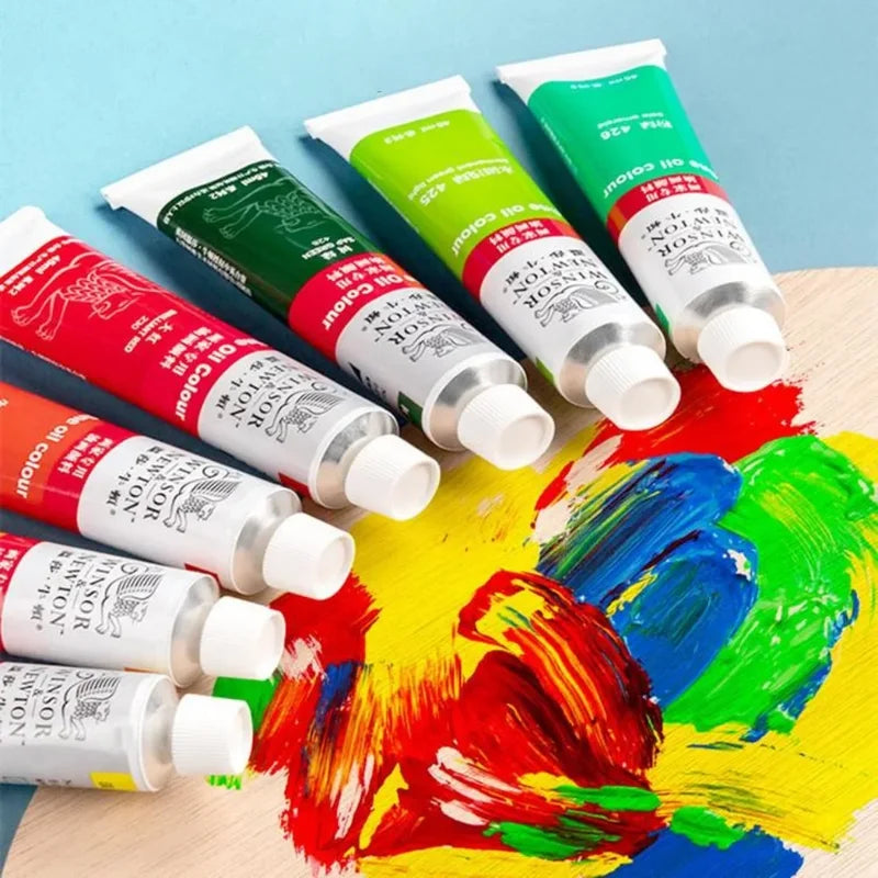 Oil Paint Set 45ml - Professional Art Supplies for Canvas, Wood, Paper