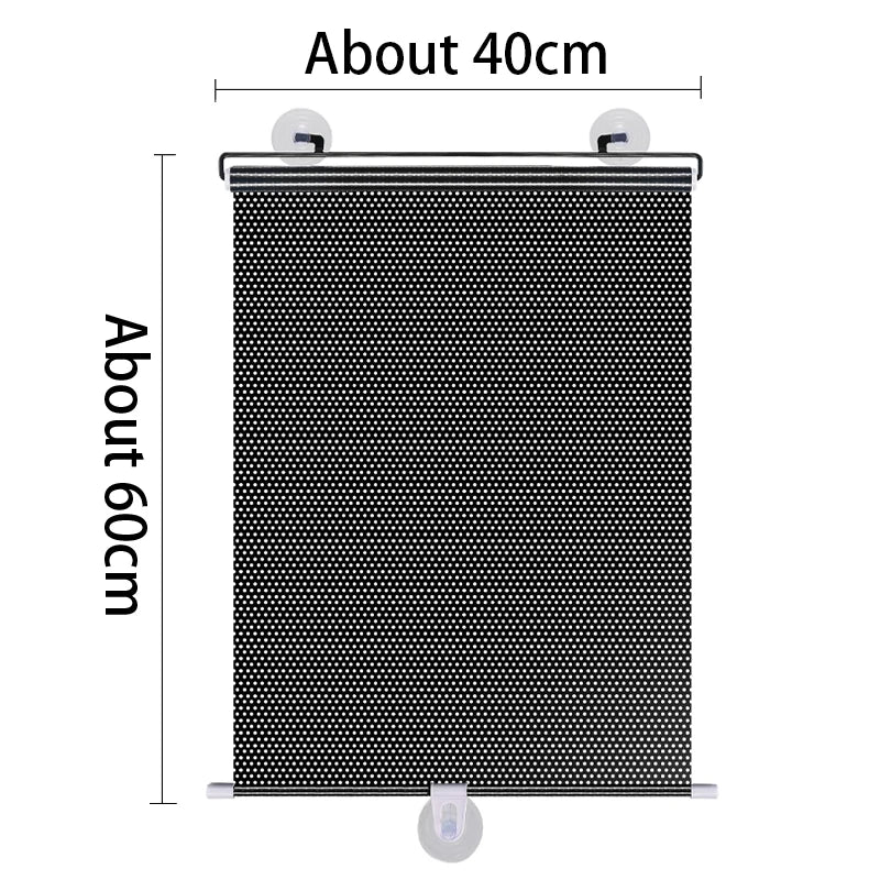 Blackout Roller Window Shades with Suction Cups - Day & Night Home Decor