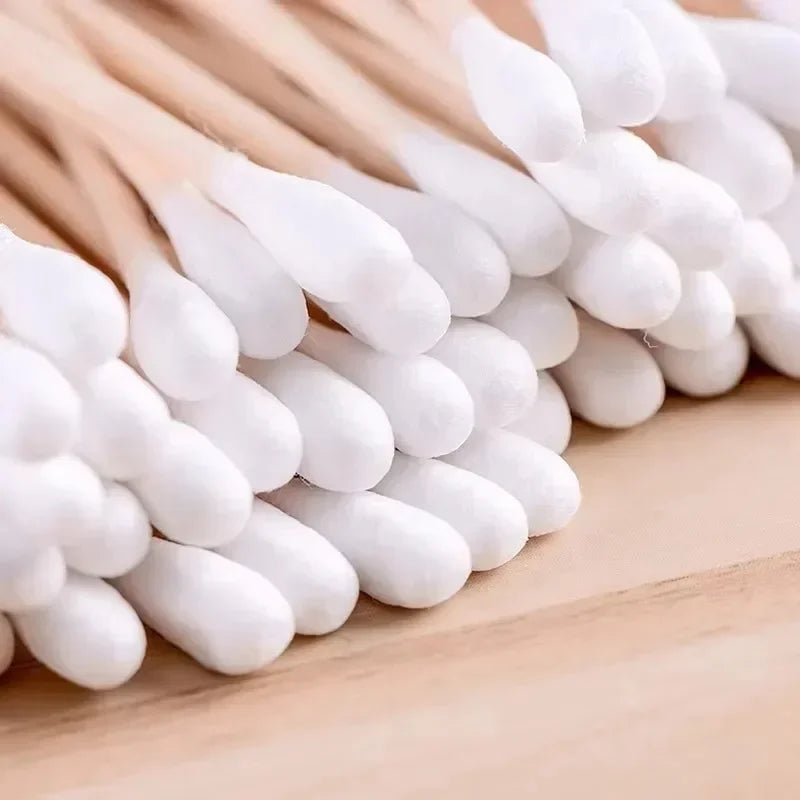 Bamboo Cotton Swabs Ear & Makeup Cleaning Tools 100/300/500PCS
