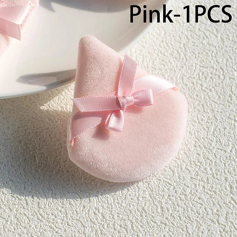 Reusable Powder Puff Makeup Tool for Face & Body - Soft Velour Applicator Set