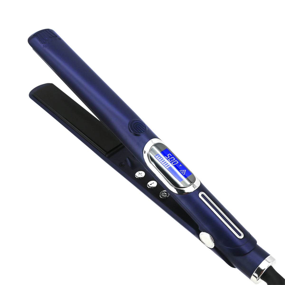 Titanium Plate Hair Straightener and Curler 2-in-1 Flat Iron with Digital Display