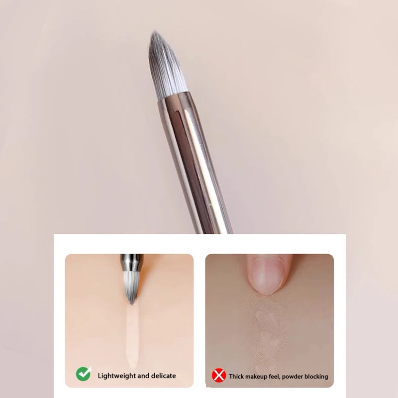 Precision Eyeshadow & Concealer Brush - Synthetic Hair Makeup Tool