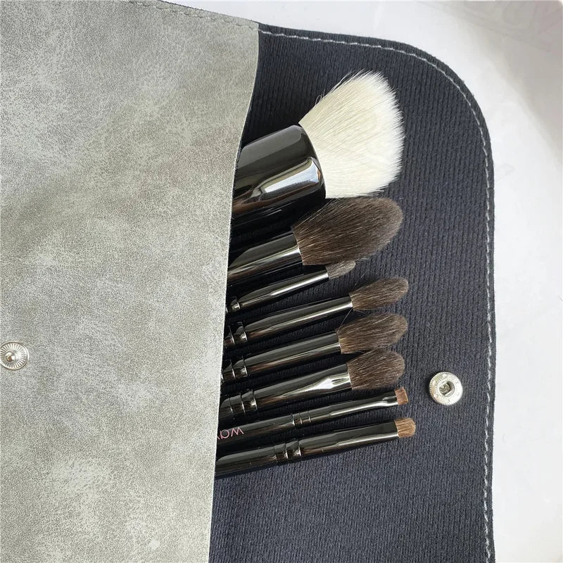 Luxury Squirrel Hair Makeup Brush Set for Foundation, Eyeshadow & Blending - Soft Cosmetic Tools