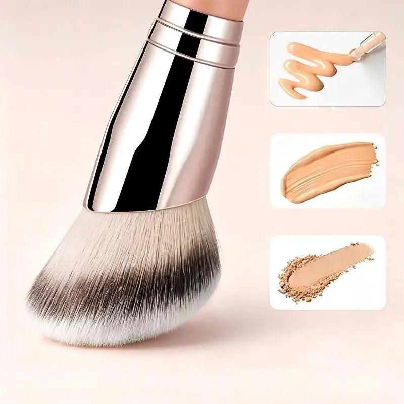 Double Ended Makeup Brush Set - Foundation, Blending, Concealer, Powder - 10pcs