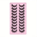 10 Pairs False Eyelashes Thick Reusable Eye Makeup Extensions
