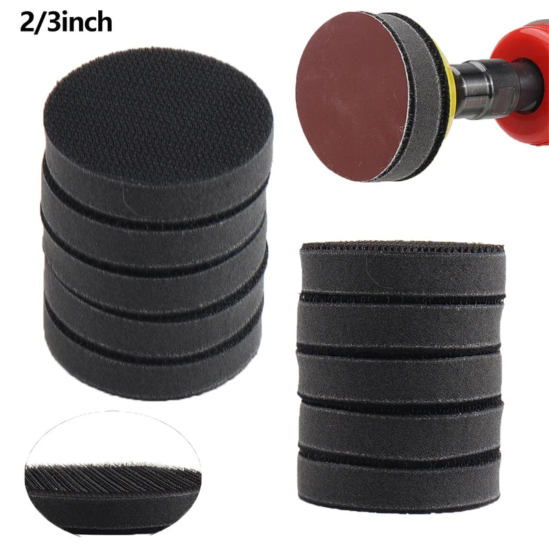 2PCS Soft Density Sponge Polishing Pad 50mm 75mm Buffer Backing Pad for Power Tools