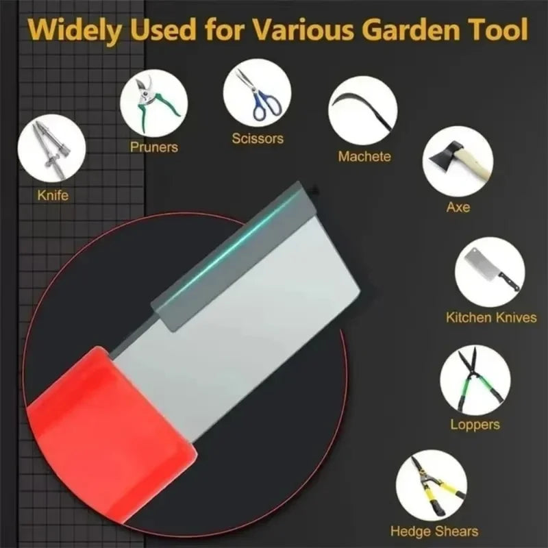 Dual Grit Sharpening Stone for Kitchen Knives, Scissors & Garden Tools