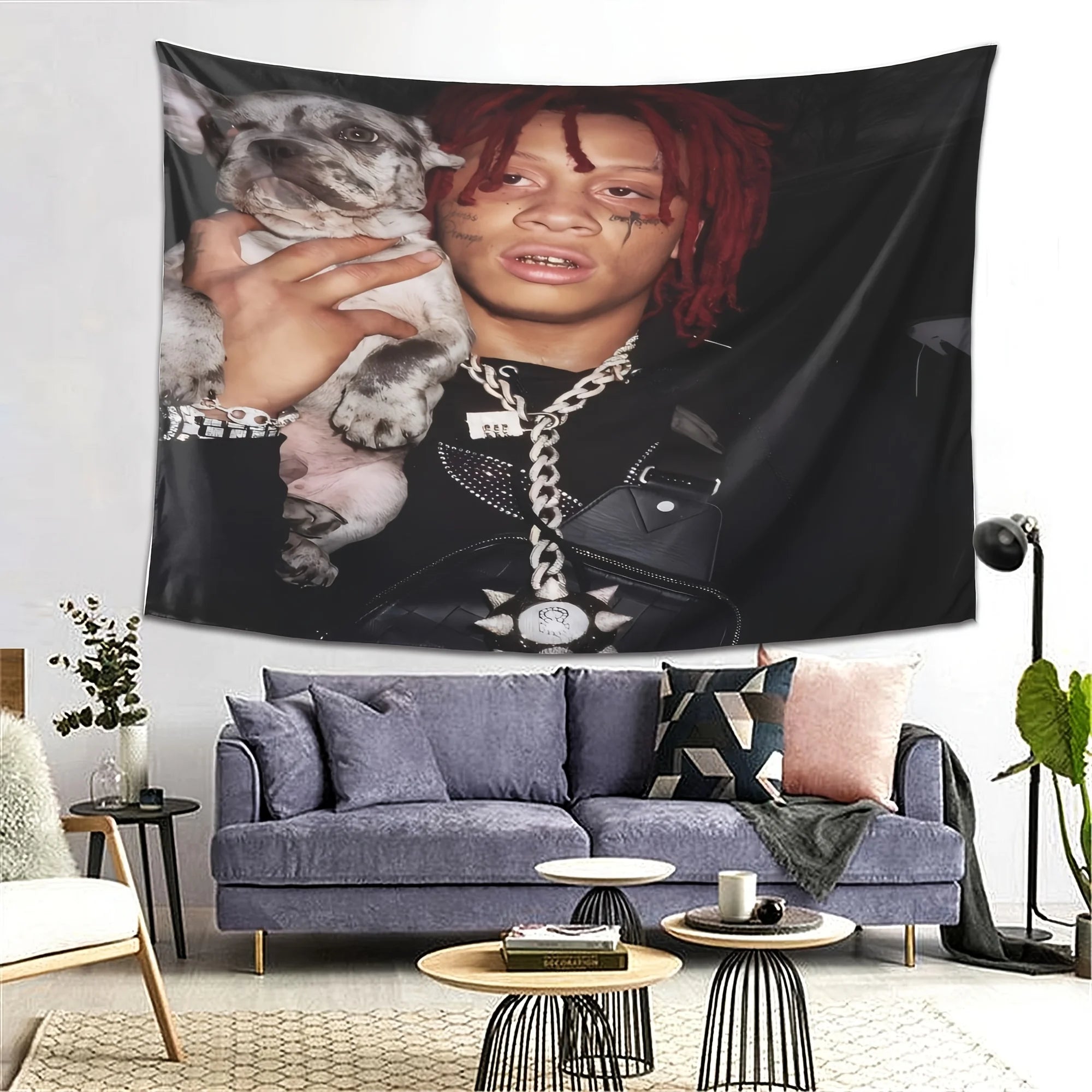 Hip Hop Rapper Trippie Redd Tapestry Wall Decor Street Style Room Art