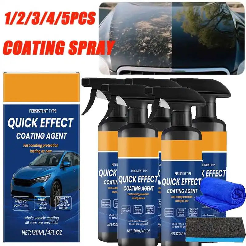 120ml Car Coating Spray Ceramic Wax Protectant Waterless Wash for Vehicles