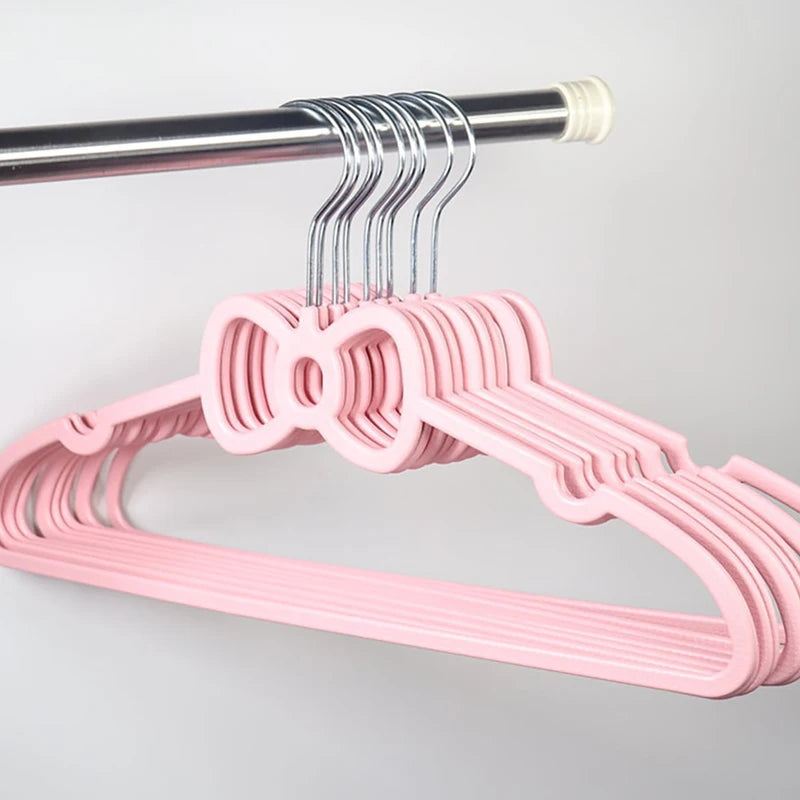 3-Pack Plastic Clothing Hangers - Space Saving Closet Organizers for Clothes