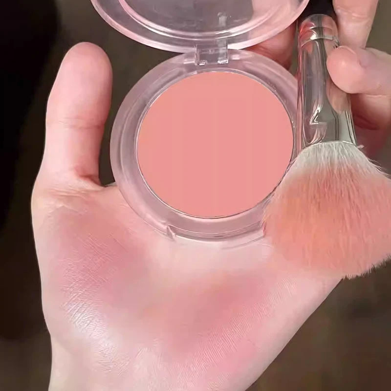 Waterproof Matte Cheek Color Makeup Blush Powder with Brightening & Contouring