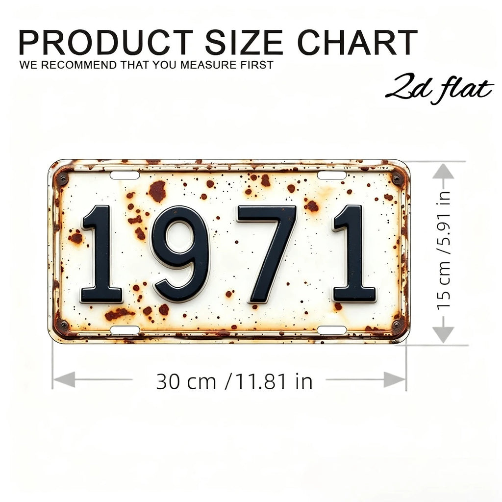 Aluminum License Plate Tag with Polished Metal Finish - Fade-Resistant Car Plate Frame, Easy Install