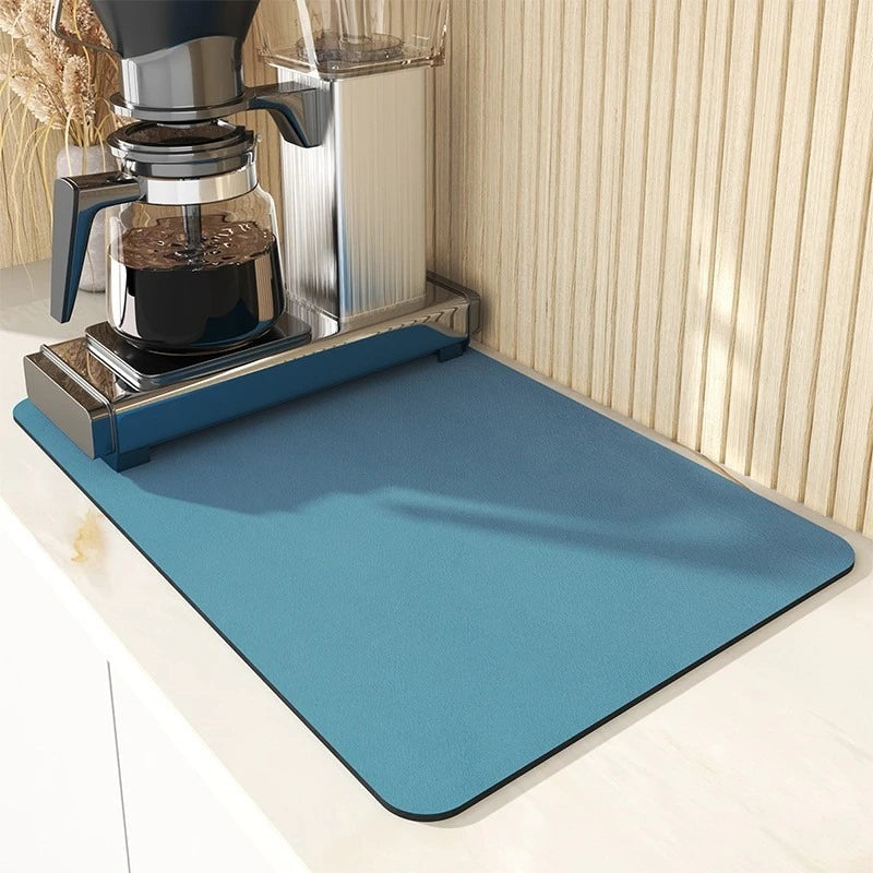 Super Absorbent Waterproof Kitchen Drainage Mat for Dish Drying and Heat Insulation