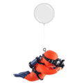 Aquarium Fish Tank Decoration Resin Mini Diver & Floating Ball Set - Glow in Dark
