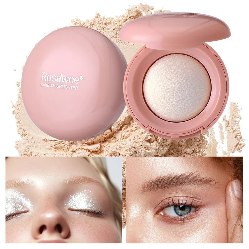 Glitter Highlight & Contour Palette - Natural Brightening 3D Face Makeup