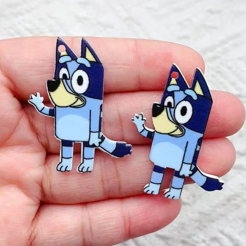 10pcs Acrylic Animal Charms for Jewelry Making & Crafts - Dog, Cat, Bird Pendant Pendants