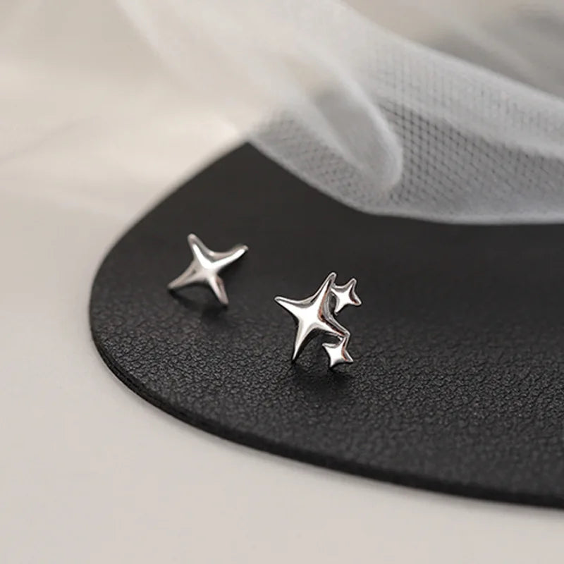 Mini Star Stud Earrings for Women Girls Jewelry Cute Small Ear Accessories