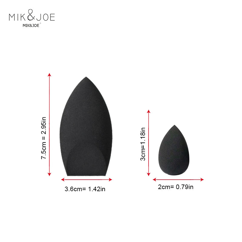 2PCS Latex-Free Makeup Sponge Egg - Reusable Foundation & Contour Blenders